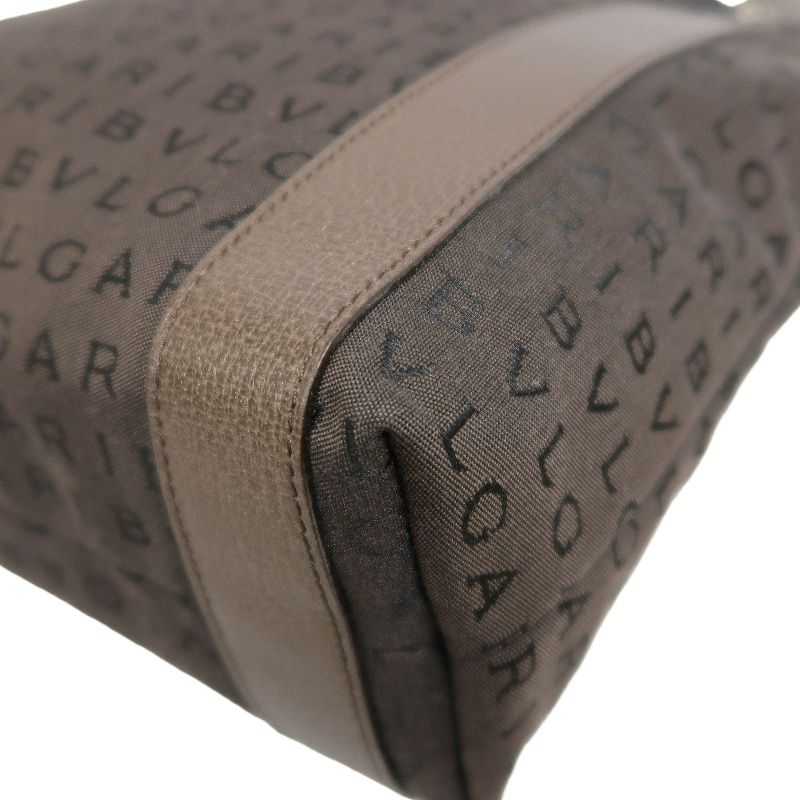 BVLGARI Brown Printed Canvas Tote Bag (With Dust Bag)