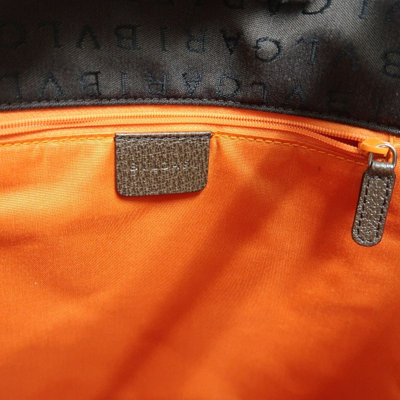 BVLGARI Brown Printed Canvas Tote Bag (With Dust Bag)