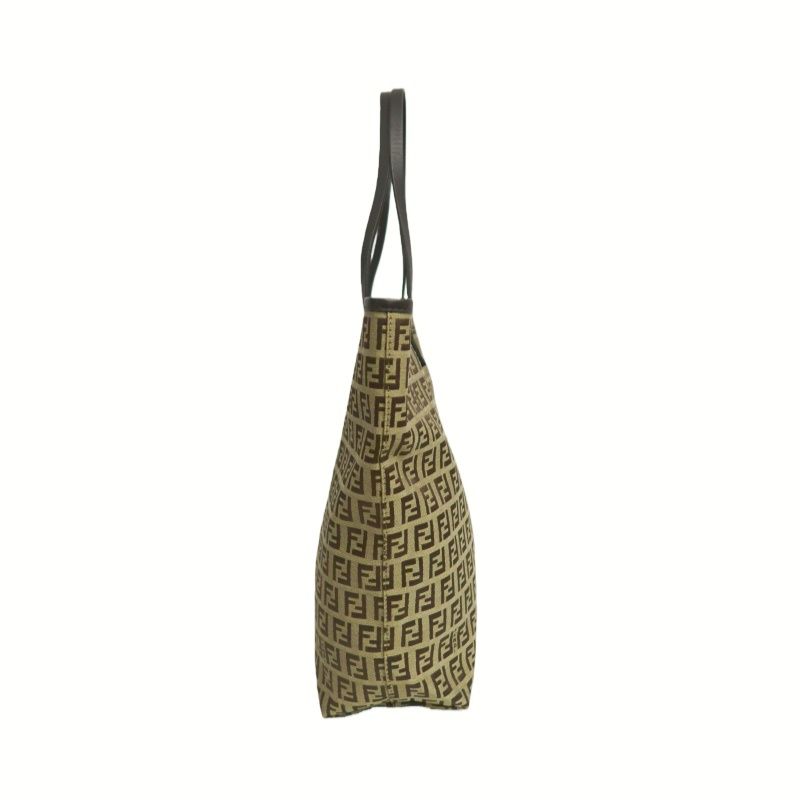 FENDI Zucchino Canvas, Tote & Shoulder Bag, Brown