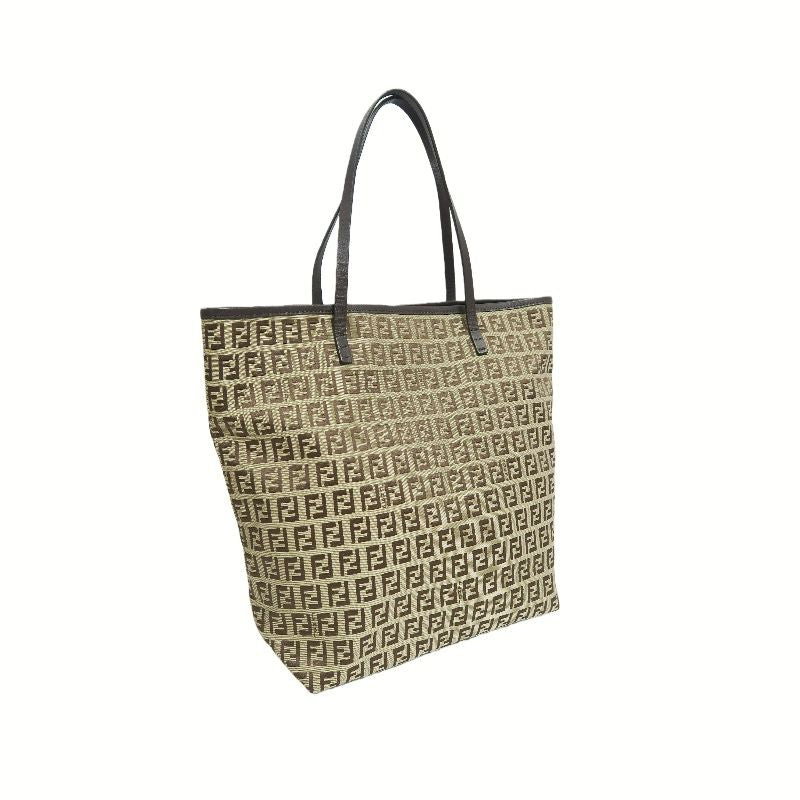 FENDI Zucchino Canvas, Tote & Shoulder Bag, Brown