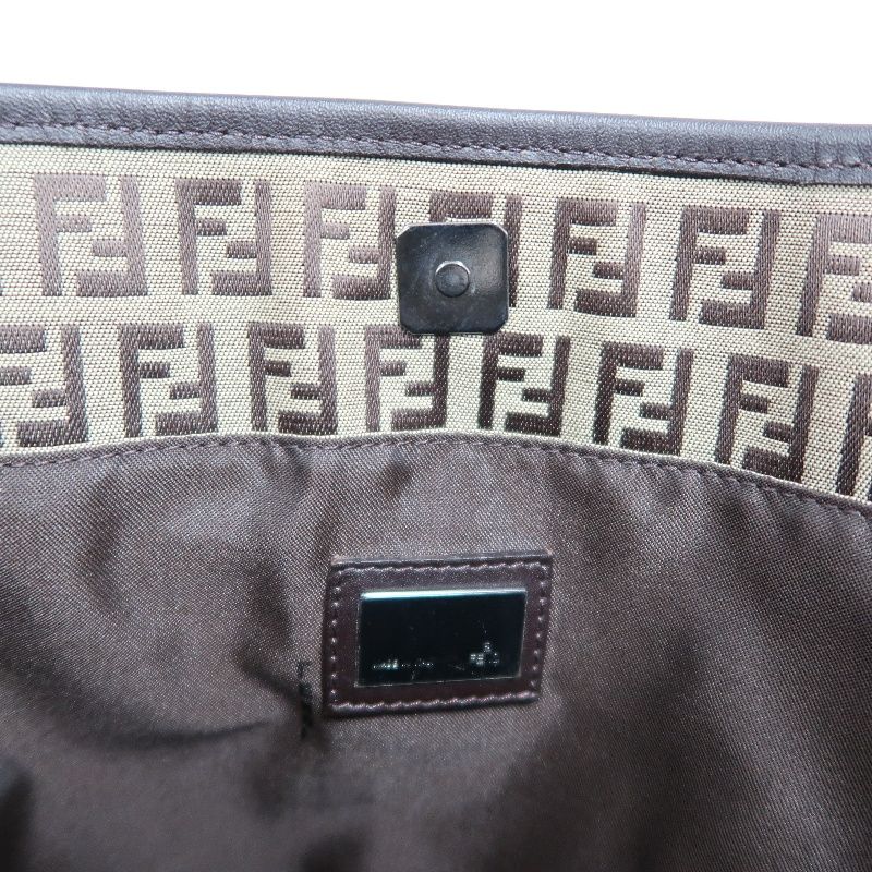 FENDI Zucchino Canvas, Tote & Shoulder Bag, Brown