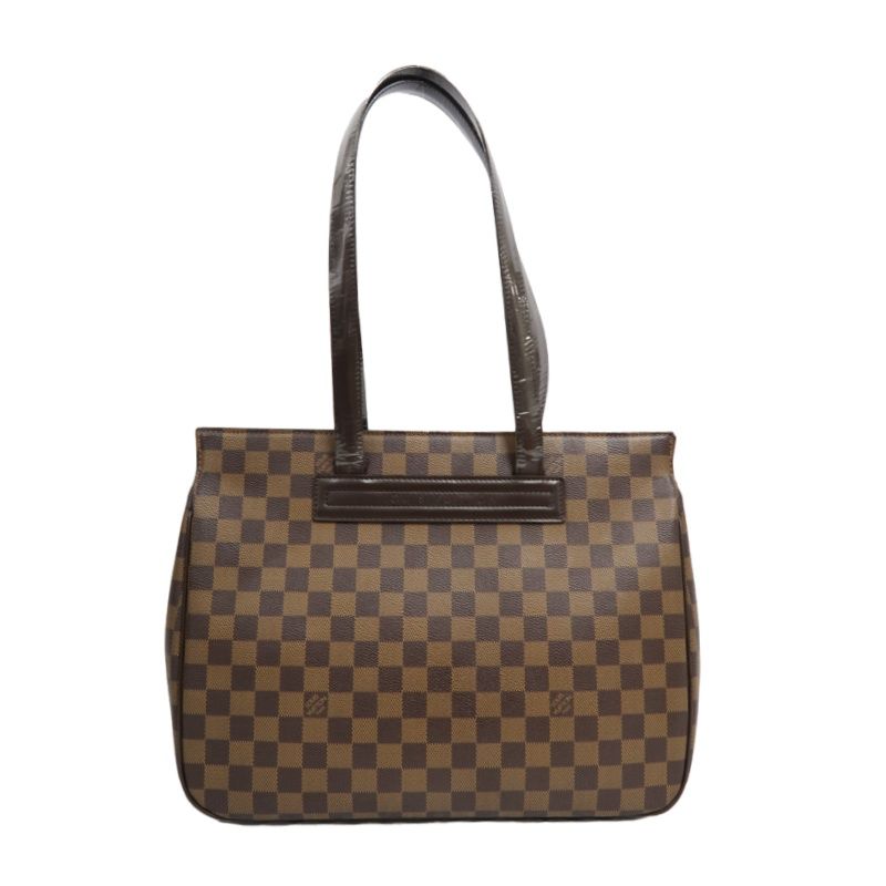 LOUIS VUITTON Damier Pattern Brown Coated Canvas Parioli PM Tote Bag