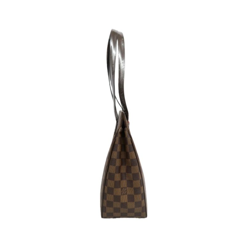 LOUIS VUITTON Damier Pattern Brown Coated Canvas Parioli PM Tote Bag