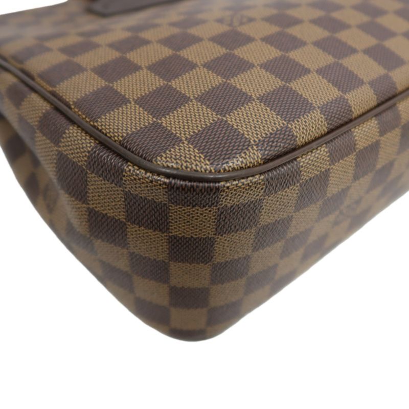 LOUIS VUITTON Damier Pattern Brown Coated Canvas Parioli PM Tote Bag