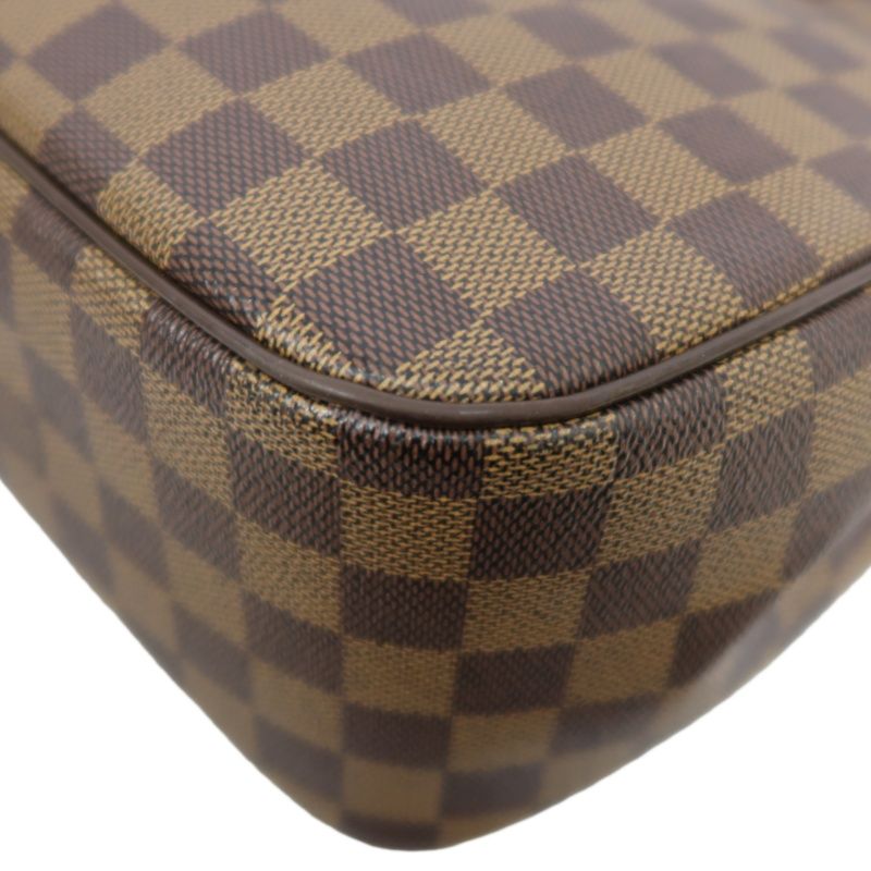 LOUIS VUITTON Damier Pattern Brown Coated Canvas Parioli PM Tote Bag