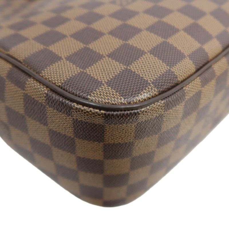 LOUIS VUITTON Damier Pattern Brown Coated Canvas Parioli PM Tote Bag