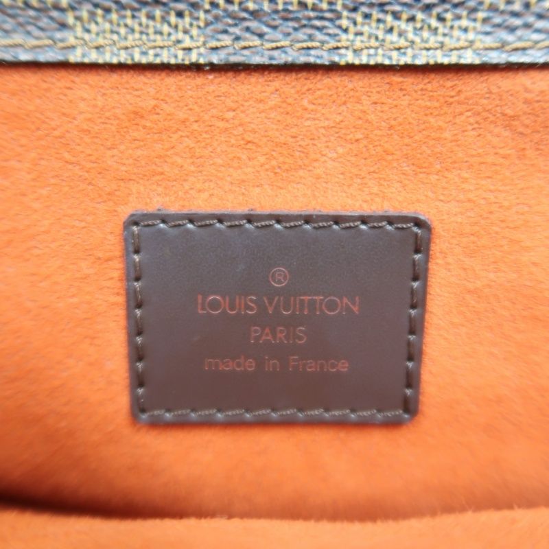 LOUIS VUITTON Damier Pattern Brown Coated Canvas Parioli PM Tote Bag