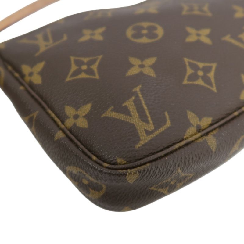LOUIS VUITTON Monogram Pochette Accessoires (Coated Canvas)