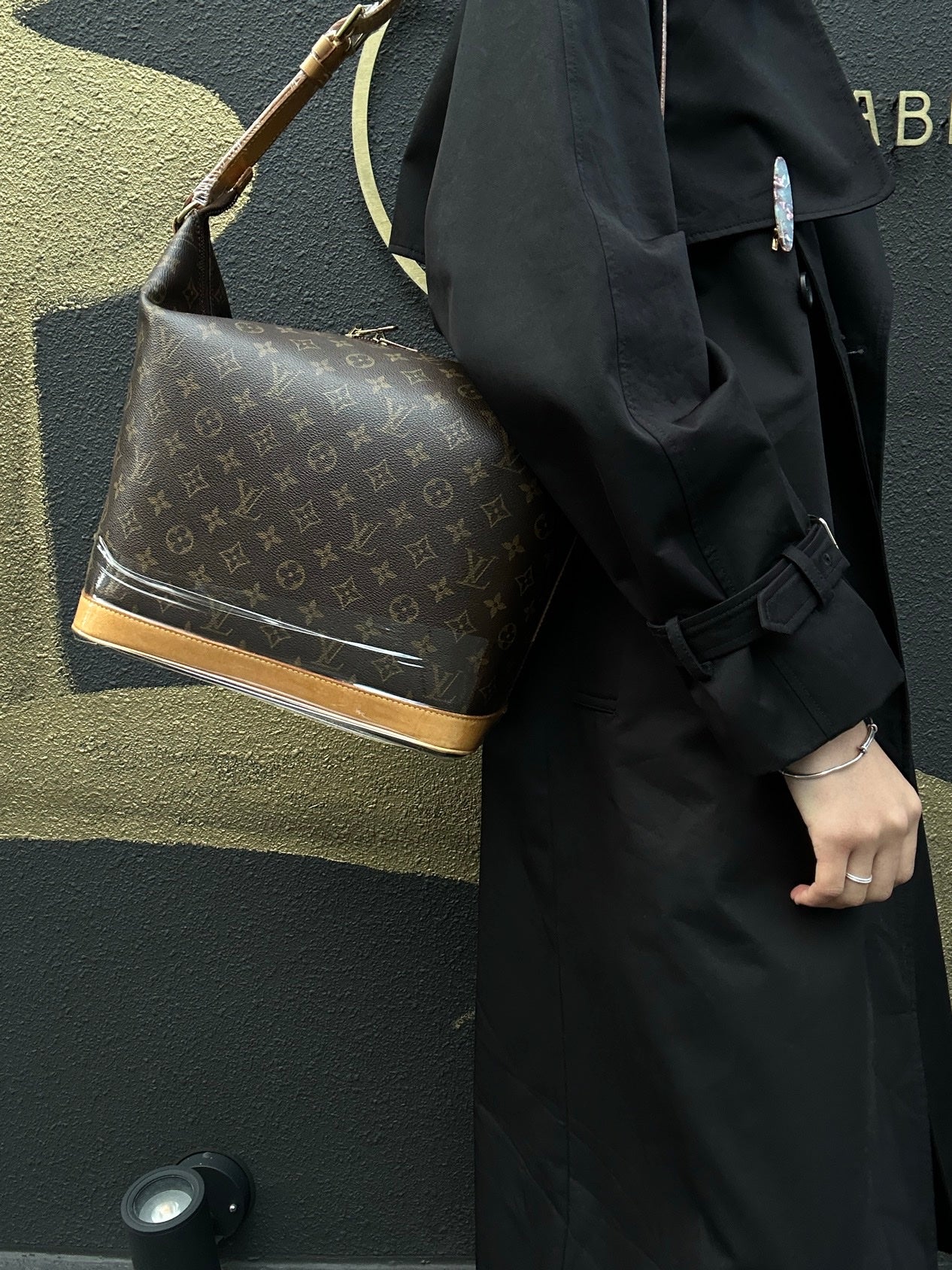 LOUIS VUITTON Monogram Odeon PM Shoulder Bag (With Dust Bag, Coated Canvas)