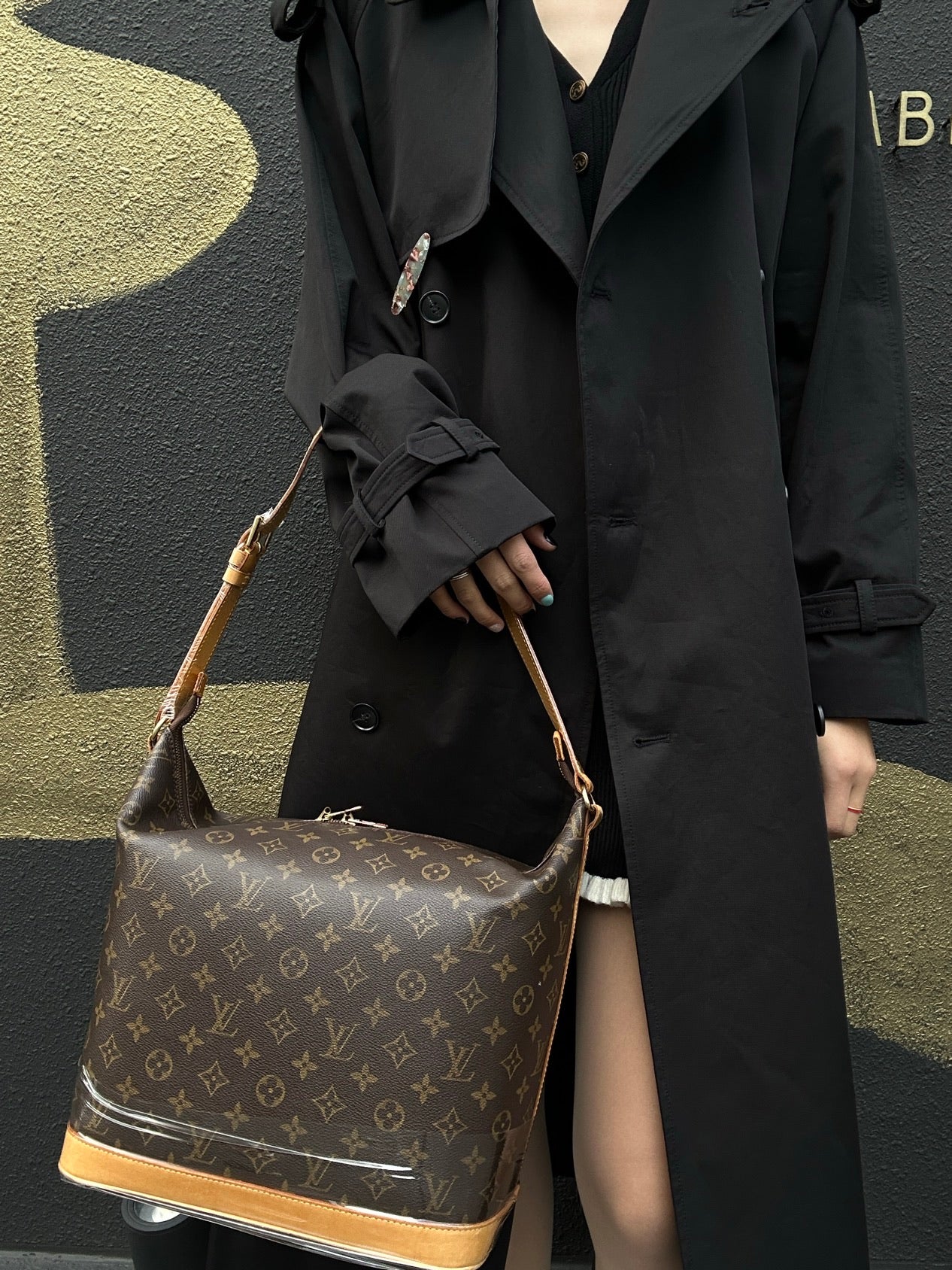 LOUIS VUITTON Monogram Odeon PM Shoulder Bag (With Dust Bag, Coated Canvas)