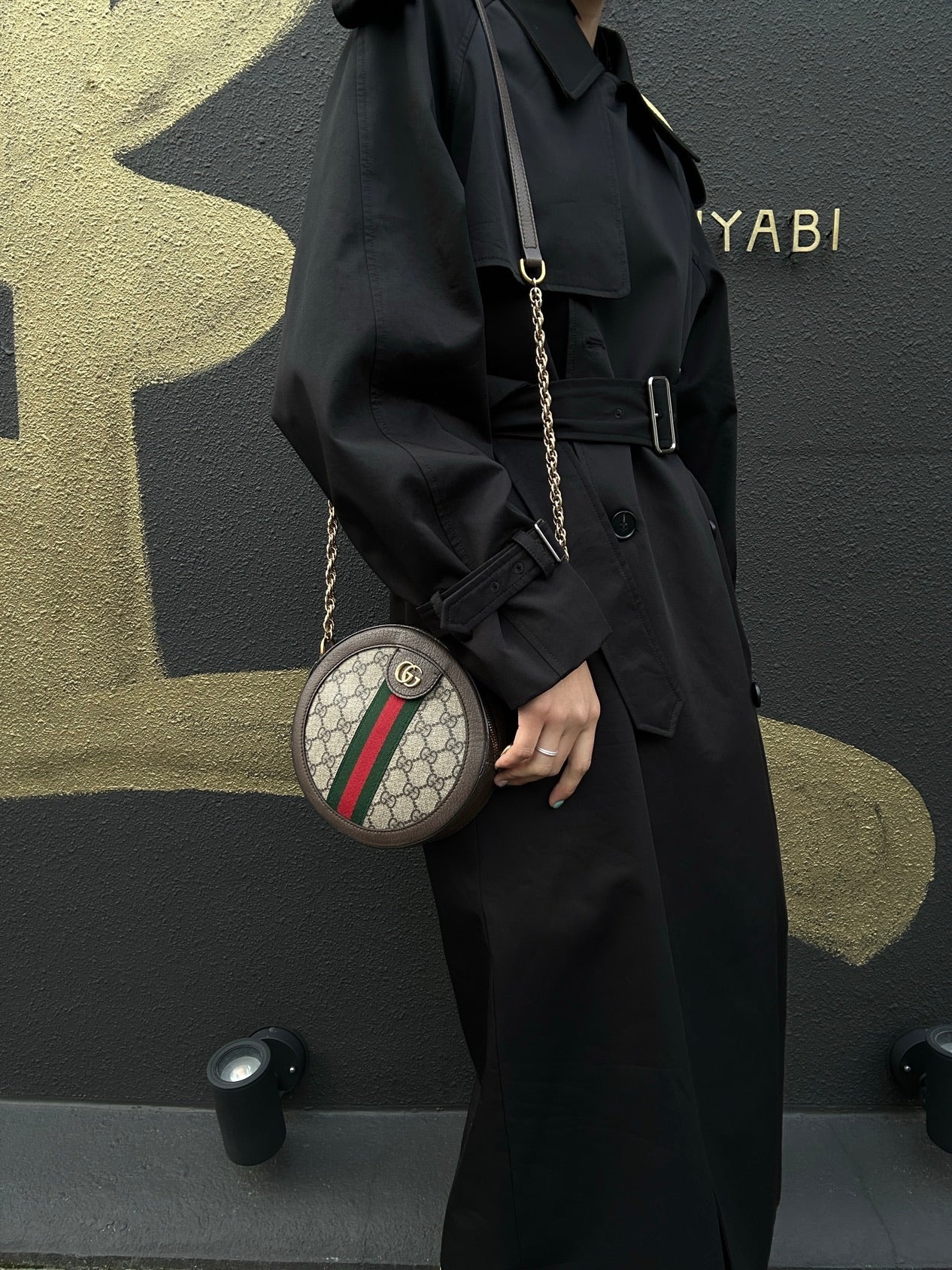 GUCCI GG Supreme Ophidia Shoulder Bag, Brown