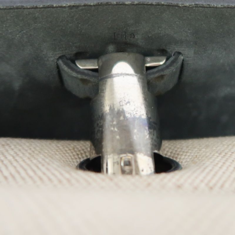 HERMES Herbag PM, Canvas Exterior, Hand, Shoulder & Crossbody Bag, Beige/Black, with 2 Keys, Shoulder Strap, Clochette, 2 Rain Covers, Stopper and Extra Inner Bag