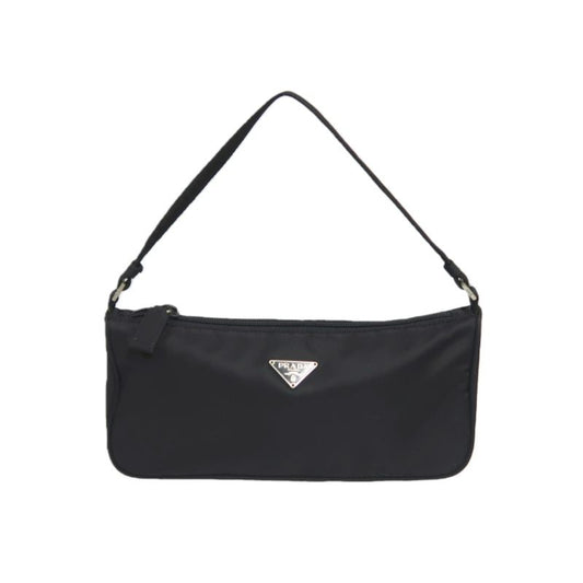 PRADA Mahjong Style Black Nylon Mini Shoulder Bag