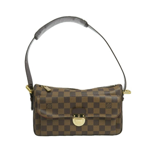 LOUIS VUITTON Damier Ebene Ravello Shoulder Bag (With Dust Bag & Shoulder Strap, Coated Canvas)
