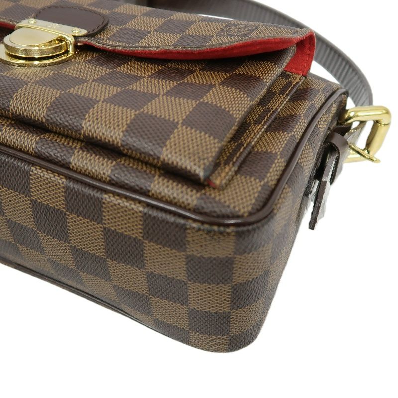 LOUIS VUITTON Damier Ebene Ravello Shoulder Bag (With Dust Bag & Shoulder Strap, Coated Canvas)
