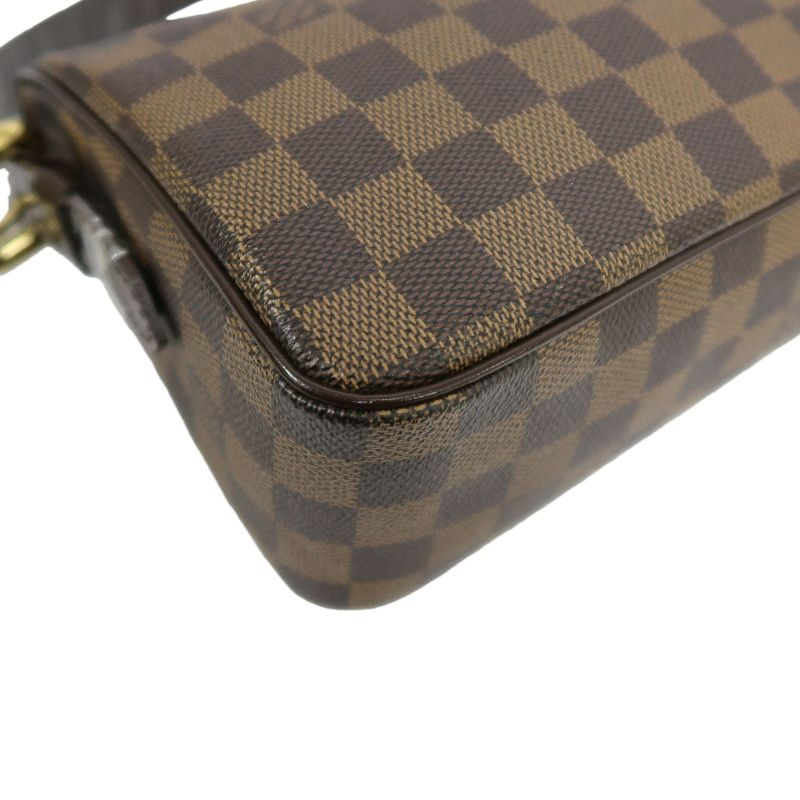 LOUIS VUITTON Damier Ebene Ravello Shoulder Bag (With Dust Bag & Shoulder Strap, Coated Canvas)