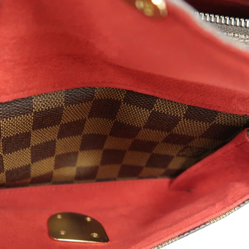LOUIS VUITTON Damier Ebene Ravello Shoulder Bag (With Dust Bag & Shoulder Strap, Coated Canvas)