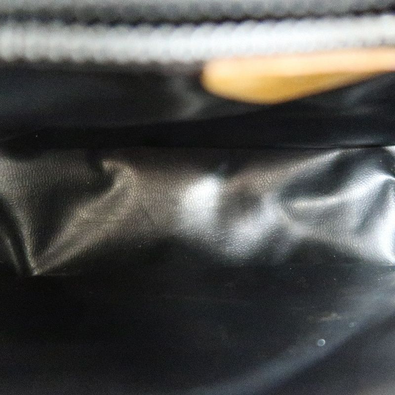 CELINE Black Leather Saddle Crossbody Shoulder Bag