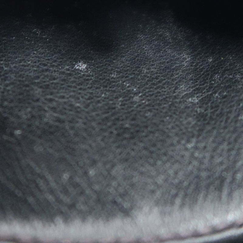 CELINE Black Leather Saddle Crossbody Shoulder Bag