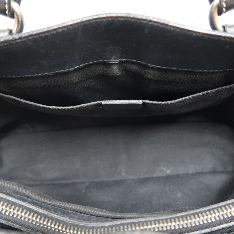 CELINE Triomphe Boogie Bag, Leather, Black