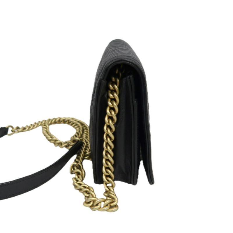 CHANEL Boy Chanel V-Stitch Shoulder Bag, Lambskin, Black with Gold-Tone Hardware