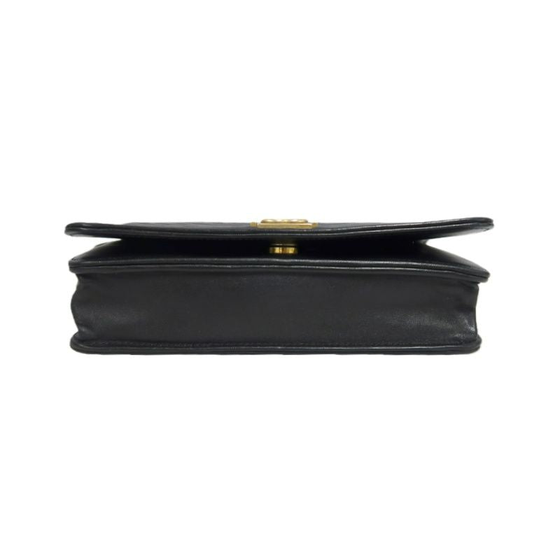 CHANEL Boy Chanel V-Stitch Shoulder Bag, Lambskin, Black with Gold-Tone Hardware