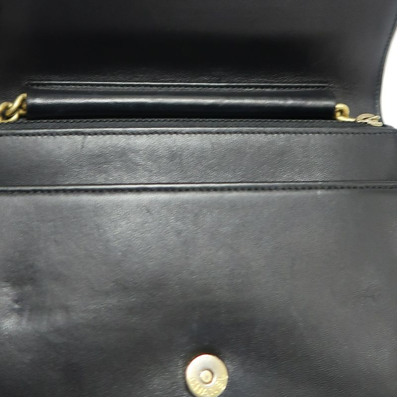 CHANEL Boy Chanel V-Stitch Shoulder Bag, Lambskin, Black with Gold-Tone Hardware