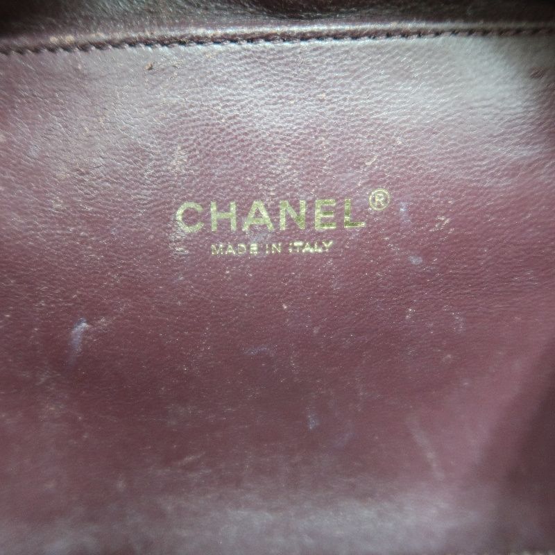 CHANEL CC Filigree Matelassé Hand & Shoulder Bag, Caviar Skin, Bordeaux, Gold Hardware