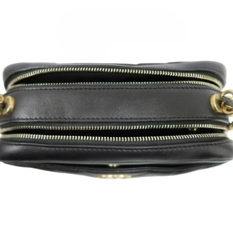CHANEL V-Stitch Black Lambskin Convertible Shoulder Crossbody Bag with Silver Hardware