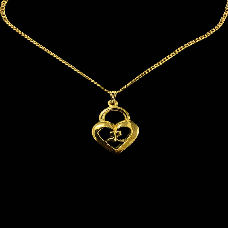 COURREGES necklace, gold-tone alloy hardware, accessory
