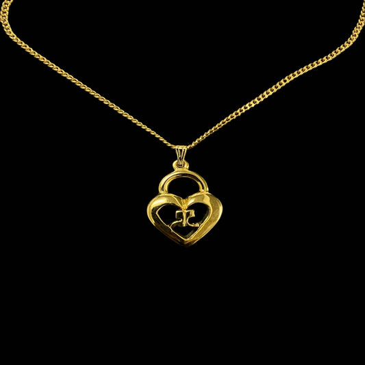 COURREGES necklace, gold-tone alloy hardware, accessory