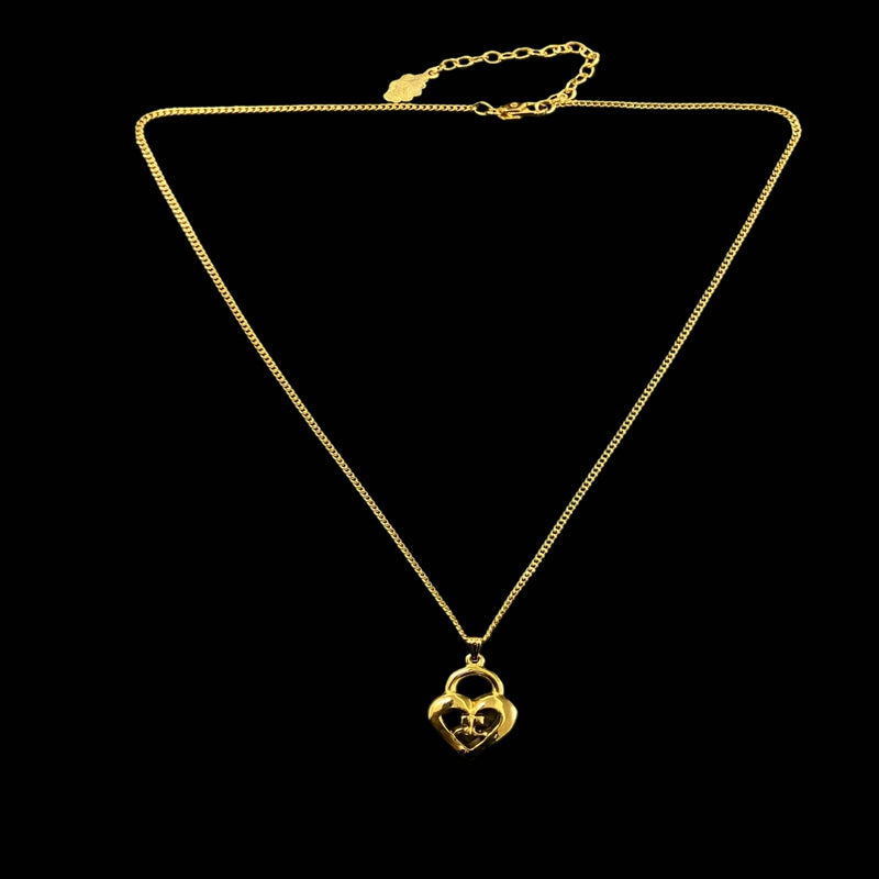 COURREGES necklace, gold-tone alloy hardware, accessory
