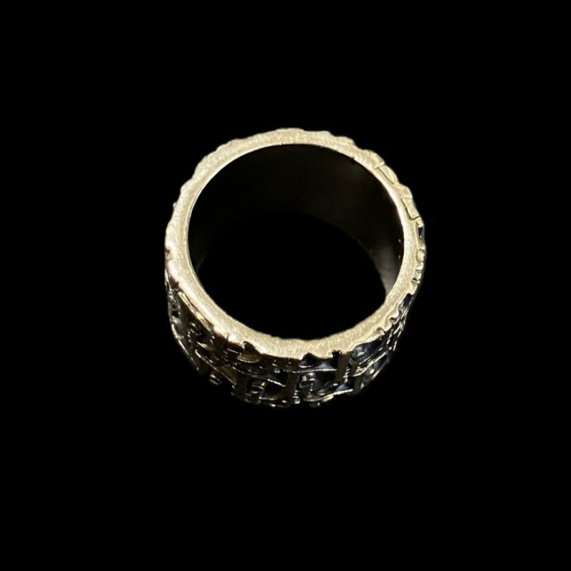 DIOR ring, silver-tone alloy hardware