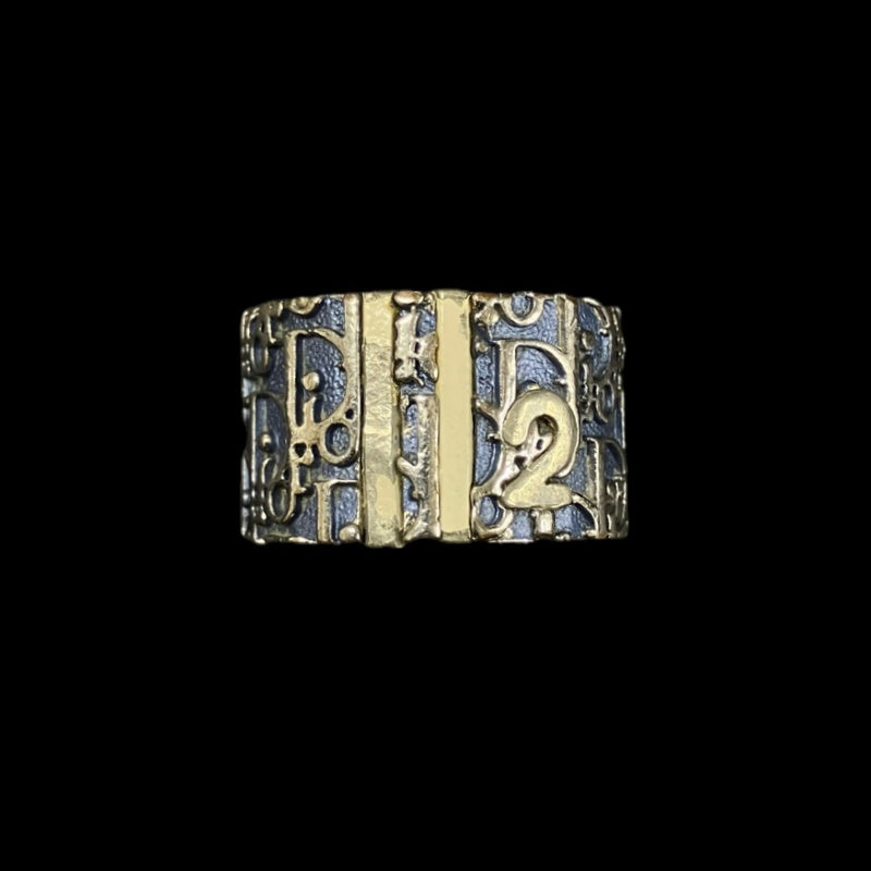DIOR ring, silver-tone alloy hardware