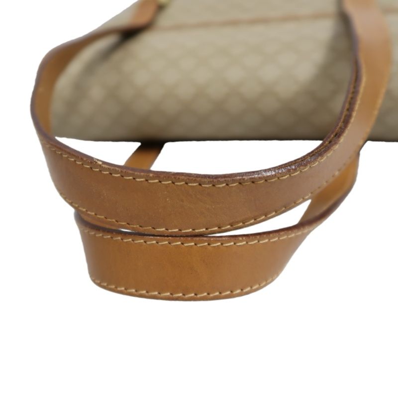 CELINE Brown Macadam Coated Canvas Shoulder Handbag