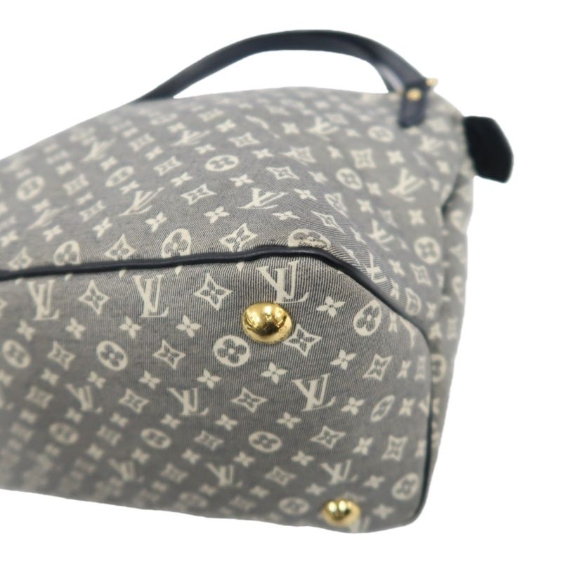 LOUIS VUITTON Monogram Idylle Ballade Gray Denim Handbag (Armpit Bag)