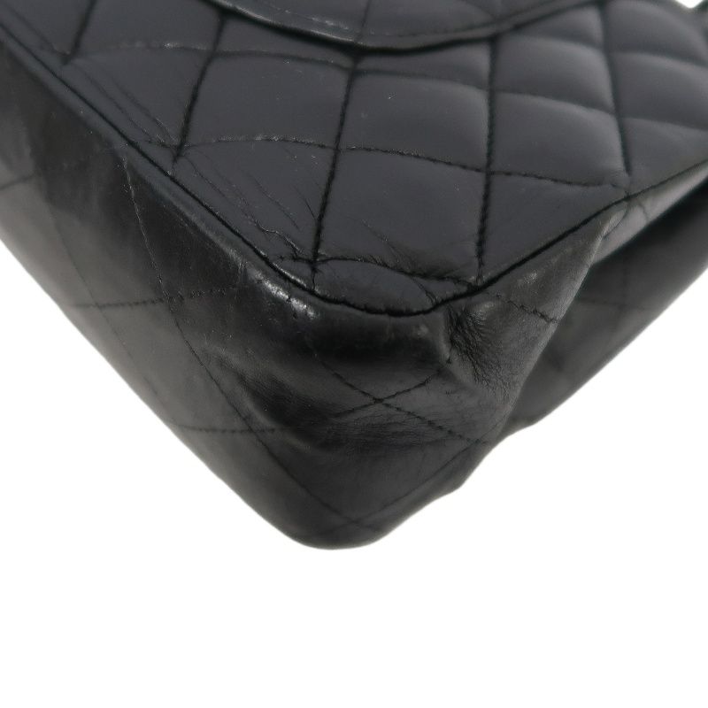 CHANEL Classic Flap Matelassé Shoulder Bag, Lambskin, Black, Gold Hardware