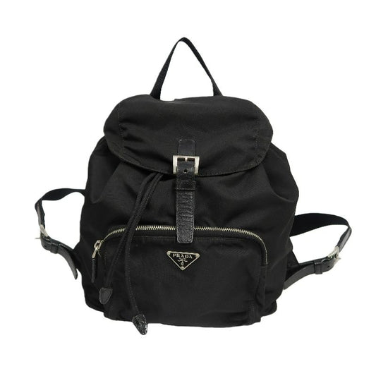 PRADA Black Nylon Fabric Backpack