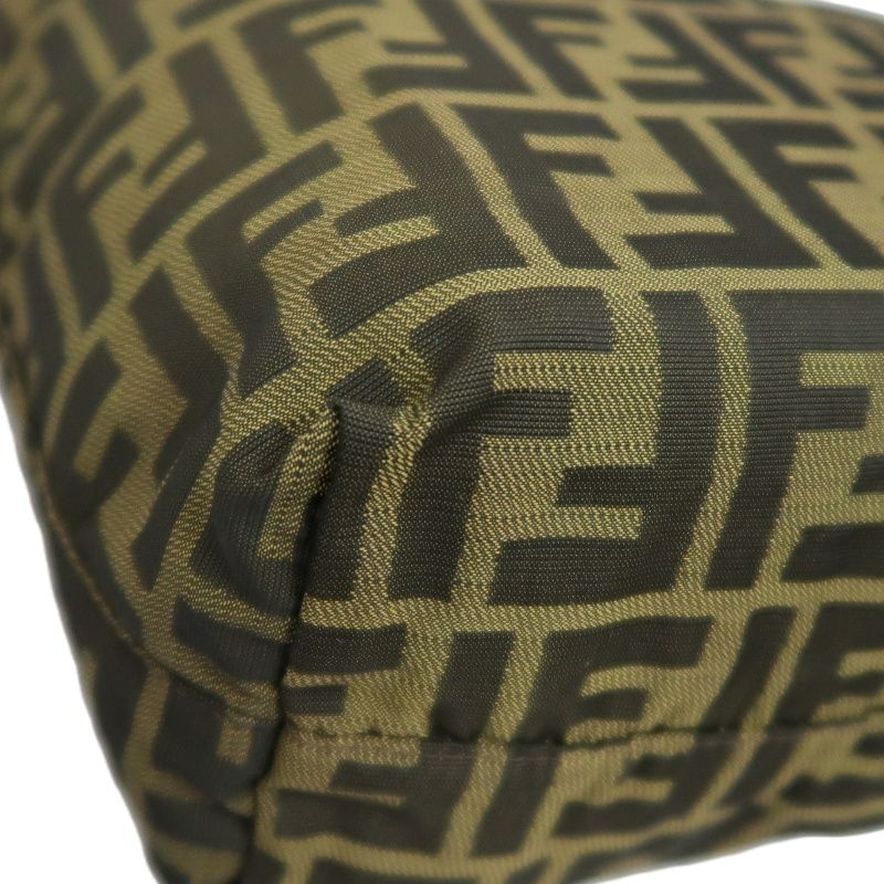 FENDI Brown Zucca Canvas Tote Handbag