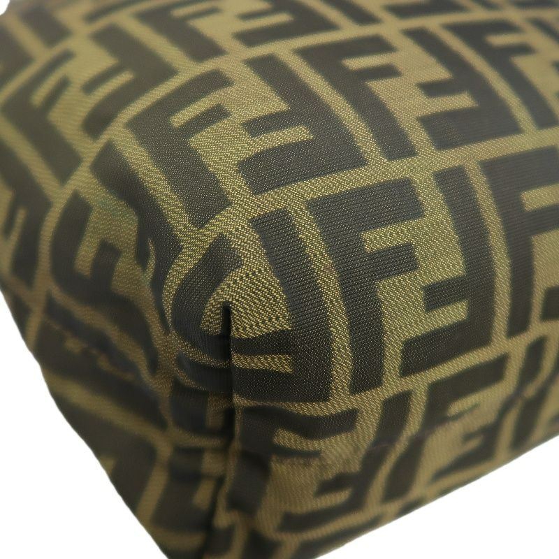 FENDI Brown Zucca Canvas Tote Handbag