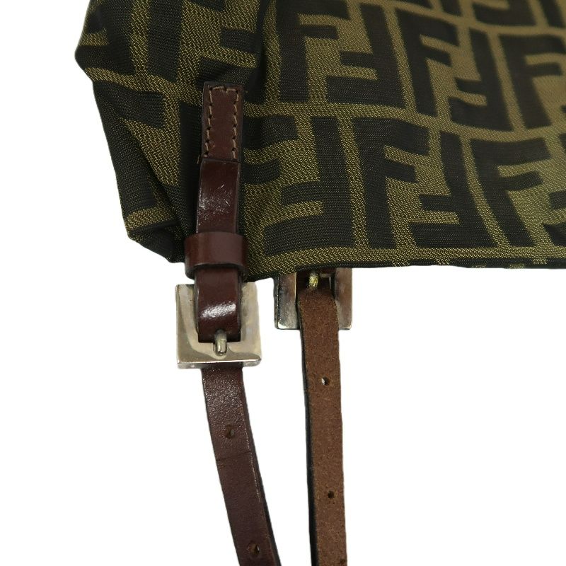 FENDI Brown Zucca Canvas Tote Handbag