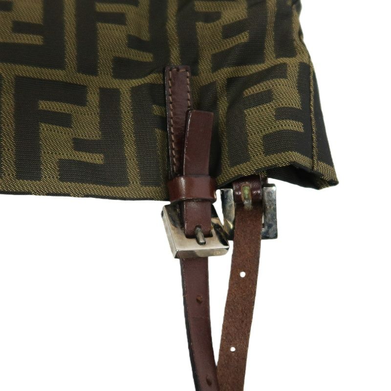 FENDI Brown Zucca Canvas Tote Handbag
