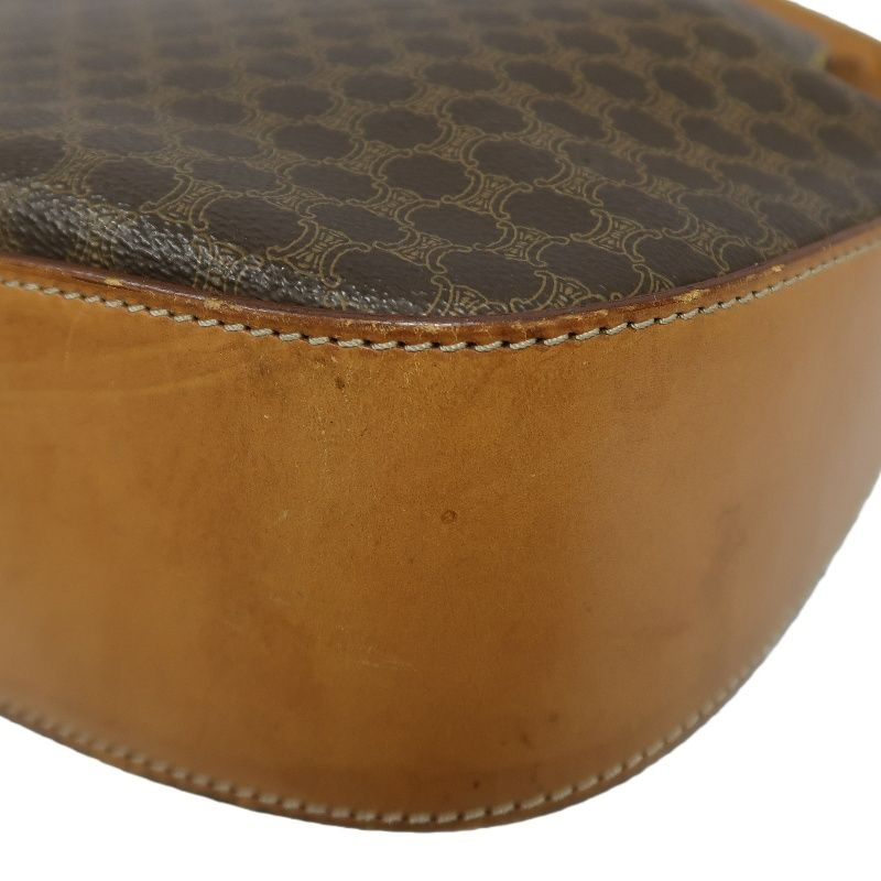 CELINE Macadam Coated Canvas, Shoulder Bag, Brown