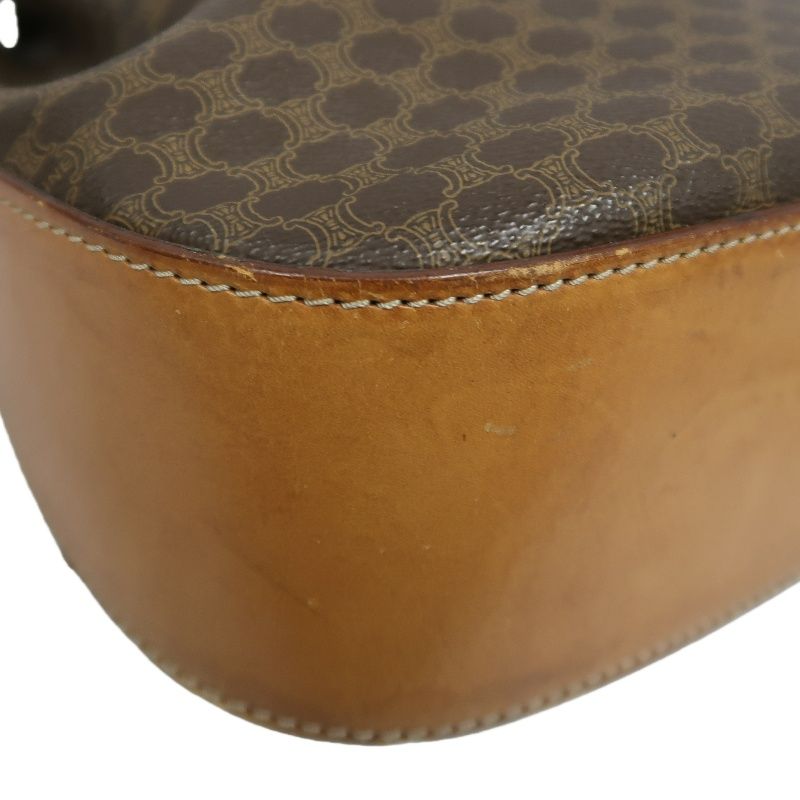 CELINE Macadam Coated Canvas, Shoulder Bag, Brown