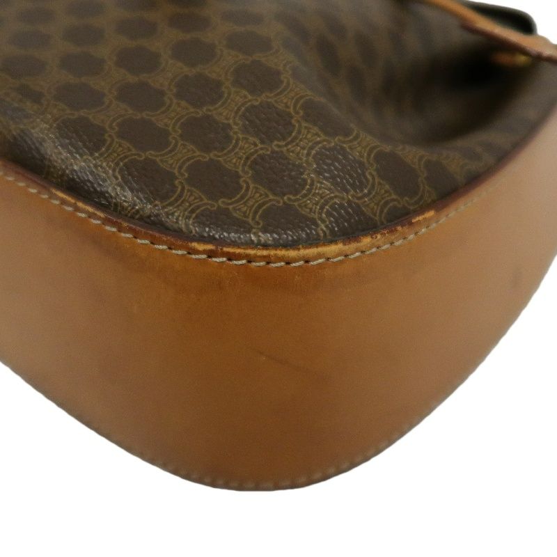 CELINE Macadam Coated Canvas, Shoulder Bag, Brown