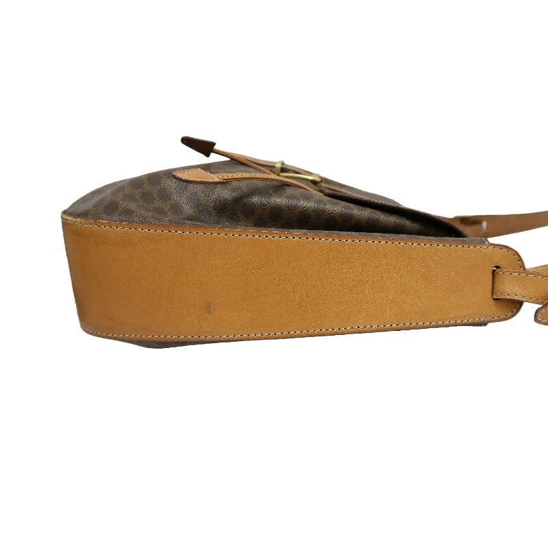 CELINE Macadam Coated Canvas, Shoulder Bag, Brown