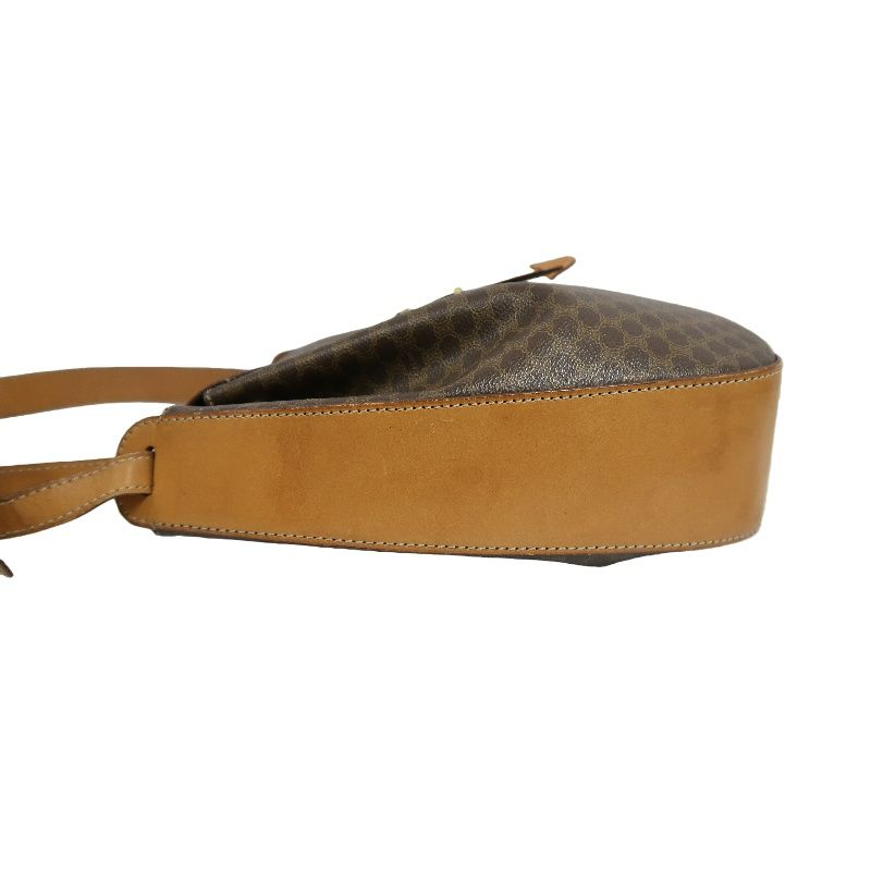 CELINE Macadam Coated Canvas, Shoulder Bag, Brown