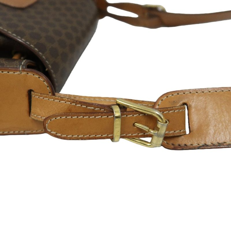 CELINE Macadam Coated Canvas, Shoulder Bag, Brown