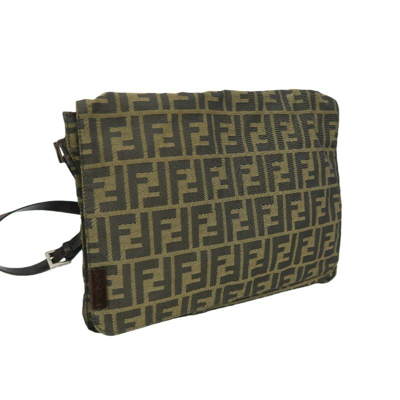FENDI Zucca Canvas, Shoulder & Crossbody Bag, Brown