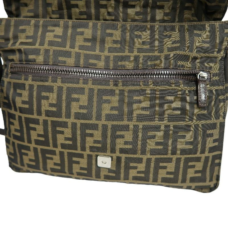 FENDI Zucca Canvas, Shoulder & Crossbody Bag, Brown